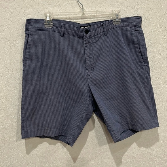 MICHAEL Michael Kors Blue Stripped Shorts Size 36 - Picture 1 of 5